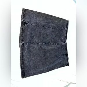 Black jean skirt